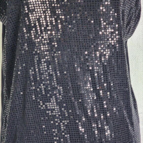 Lane Bryant Black Sparkle Sequin Front Cotton Modal Back Dressy Tank Size 14/16 - Picture 5 of 16